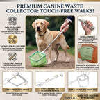 Recolector de residuos caninos sin contacto de primera calidad