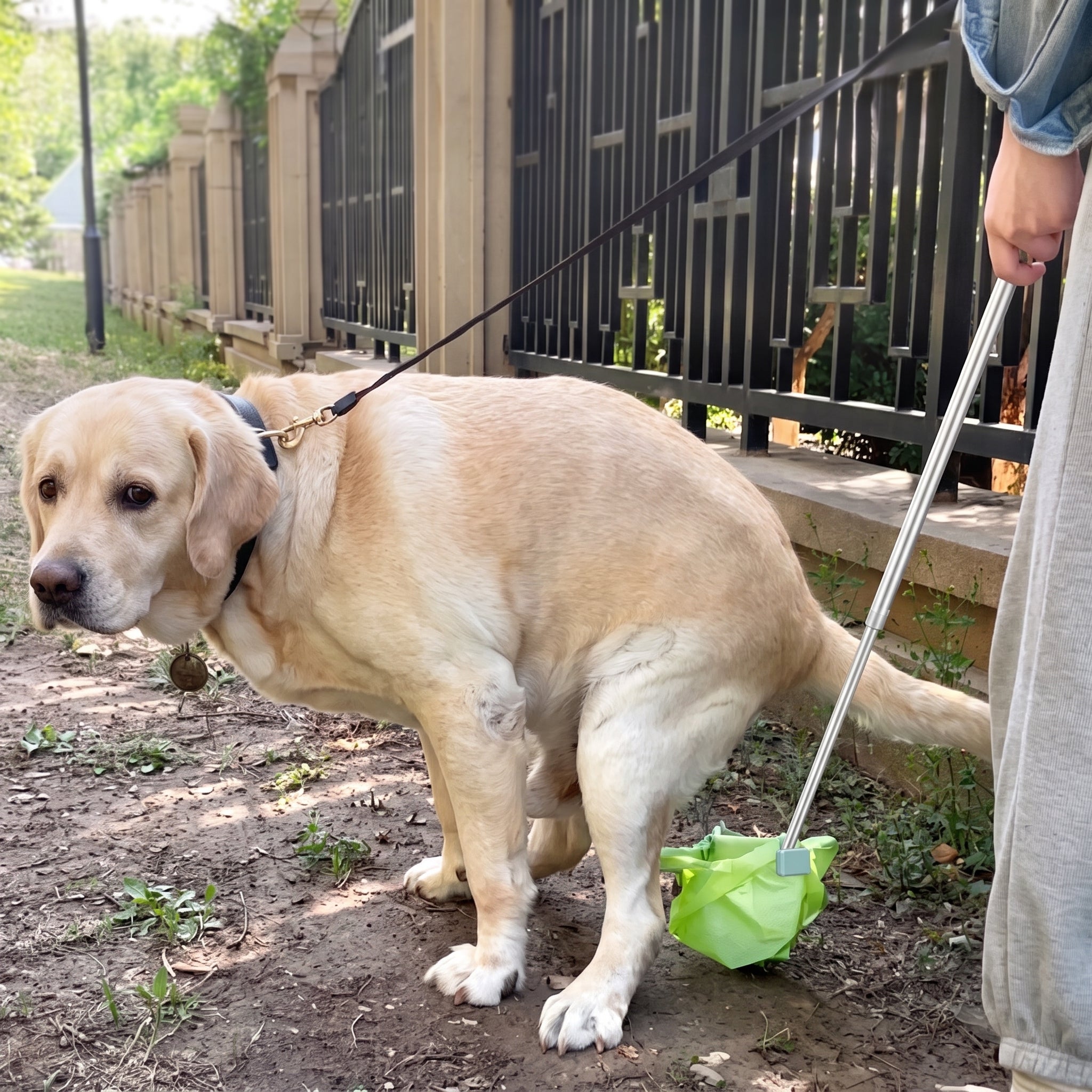 Recolector de residuos caninos sin contacto de primera calidad