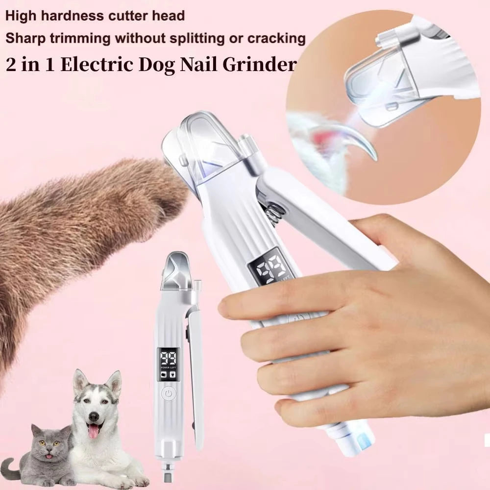2-in-1 Electric Dog Nail Trimmer
