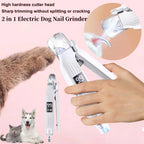 2-in-1 Electric Dog Nail Trimmer