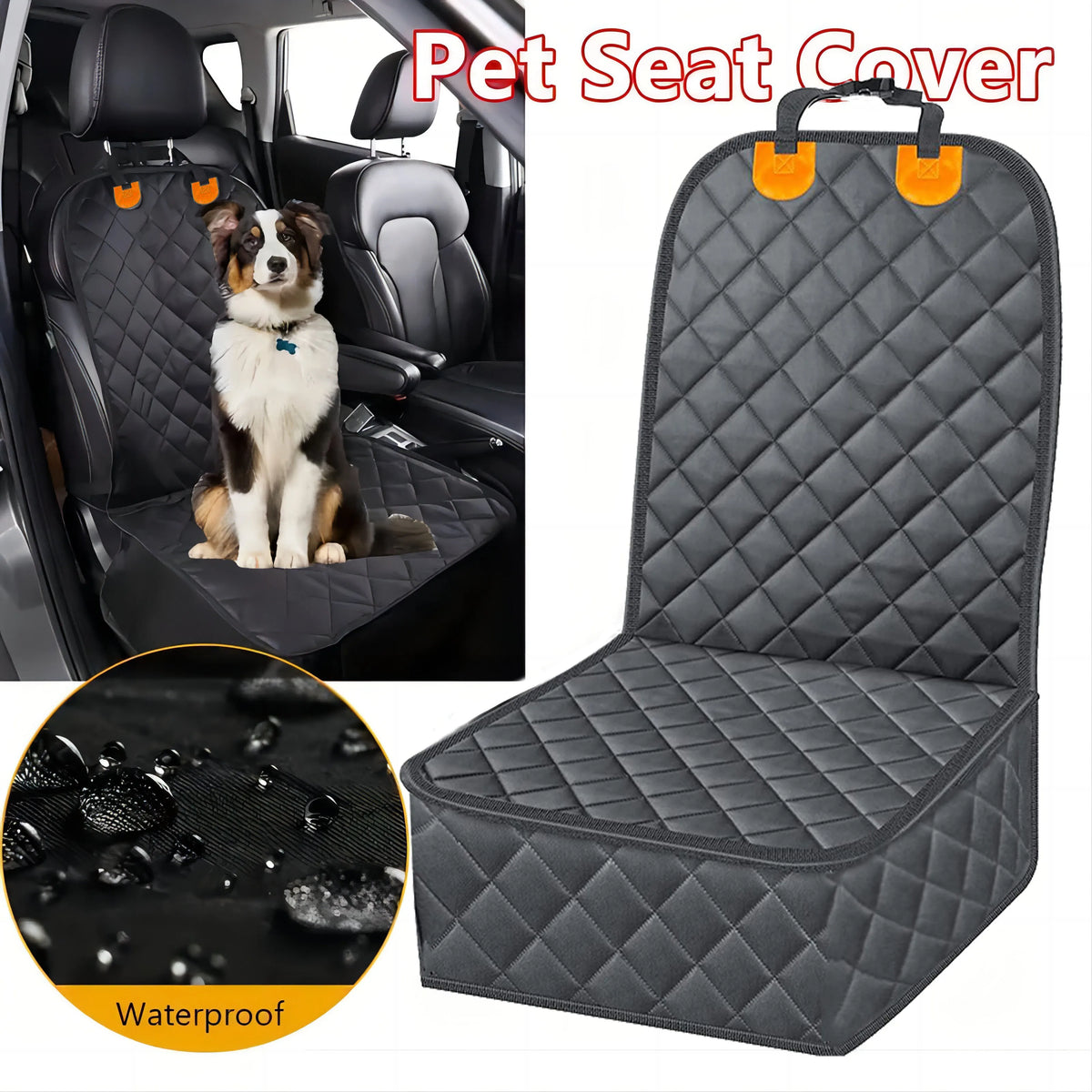 Funda Impermeable y Antideslizante para Asiento Delantero de Perro