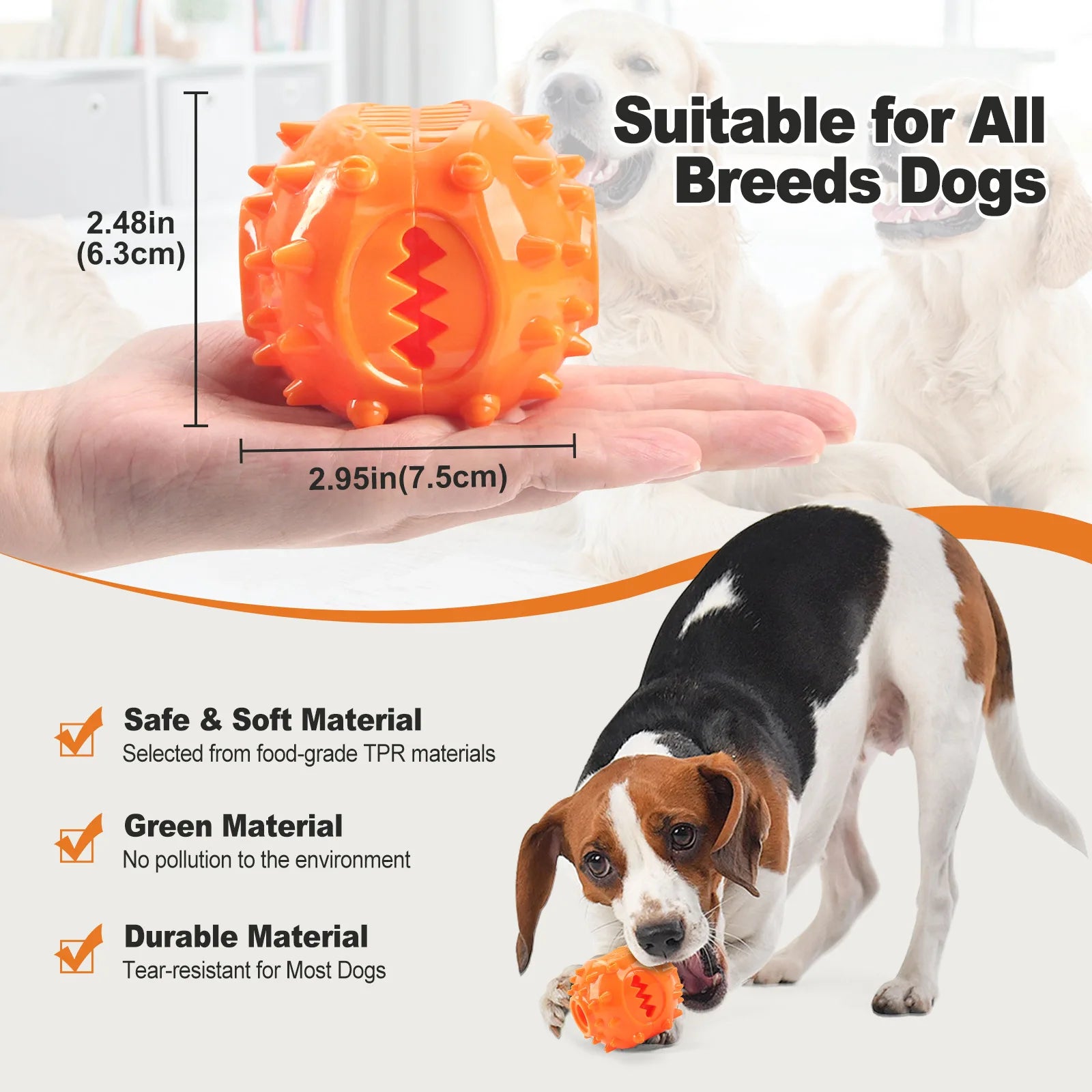 Pelota masticable interactiva dispensadora de premios