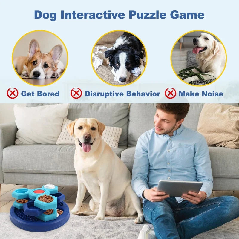 Interactive Dog Puzzle Feeder