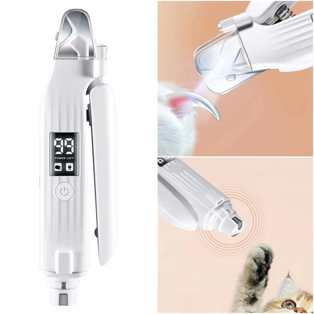 2-in-1 Electric Dog Nail Trimmer