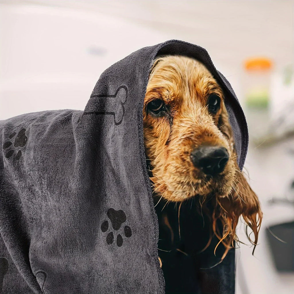 Toalla de microfibra de secado rápido para mascotas