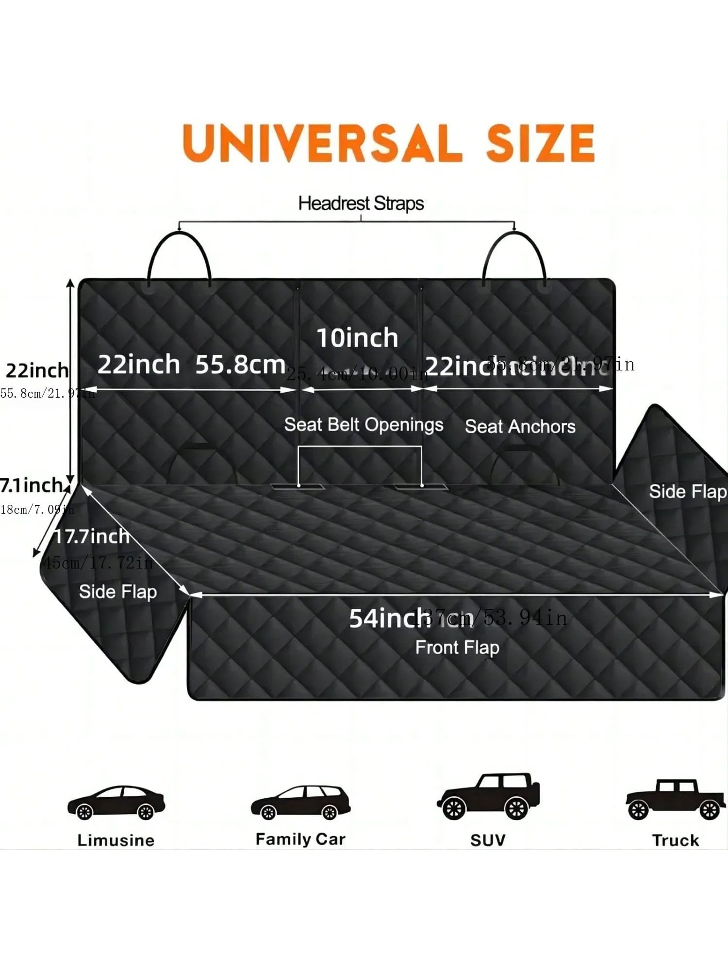Funda Impermeable para Asiento de Coche de Perro y Alfombra de Viaje