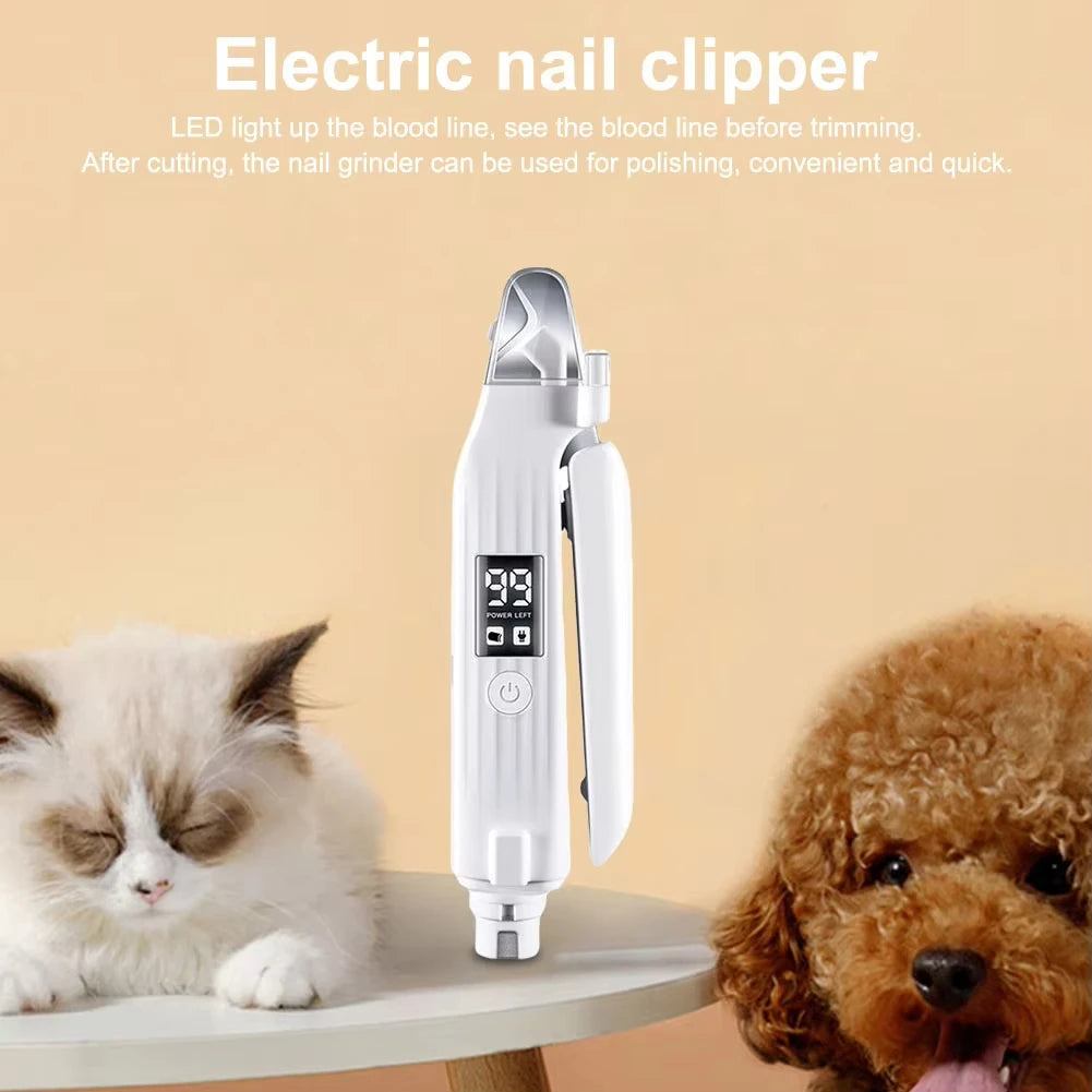 2-in-1 Electric Dog Nail Trimmer